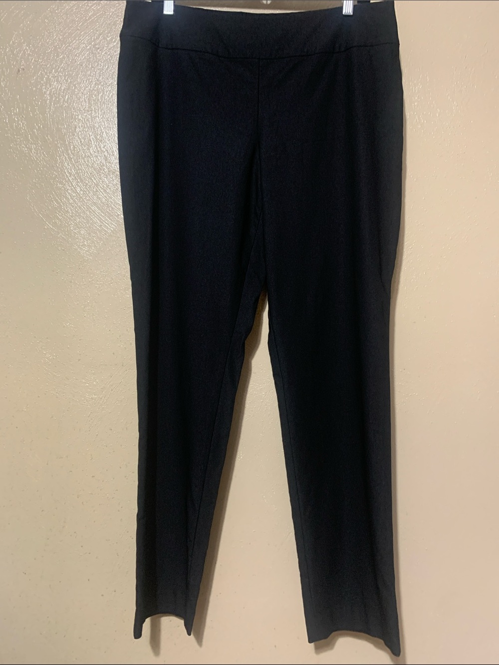 NIC+ZOE size 14 Black Straight-Leg Dress Pants Stretchy